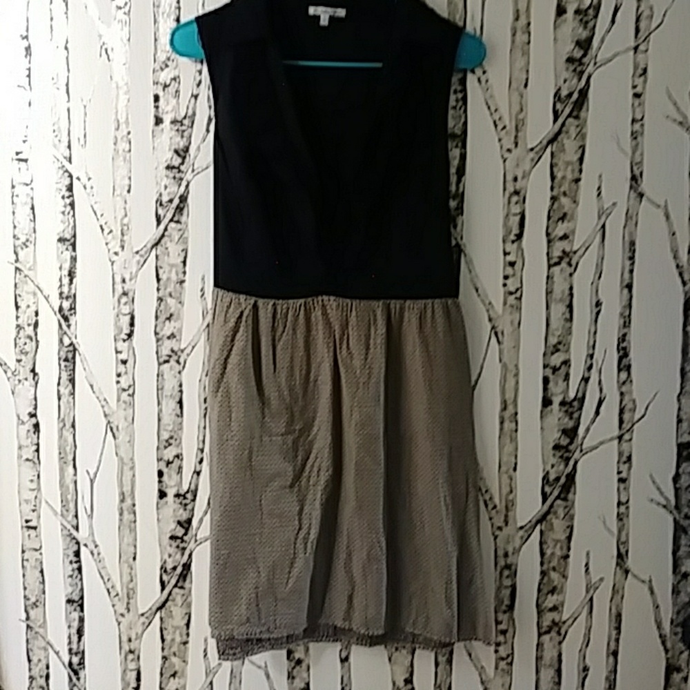 Two tone sleeveless dress
